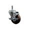Service Caster 3.5'' High Temp Glass Filled Nylon 7/16'' Grip Ring Stem Caster with Brake SCC-GR20S3514-GFNSHT-TLB-716138 - alternate 1